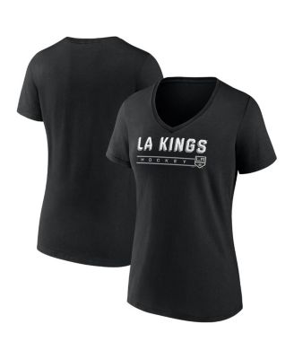 Fanatics - Women's Black Los Angeles Kings V-Neck T-Shirt