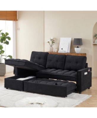 MH 78.75" Reclining Pull-Out Sectional Sofa