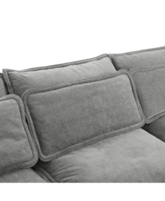 U-Shaped Modular Sofa Bed with Storage