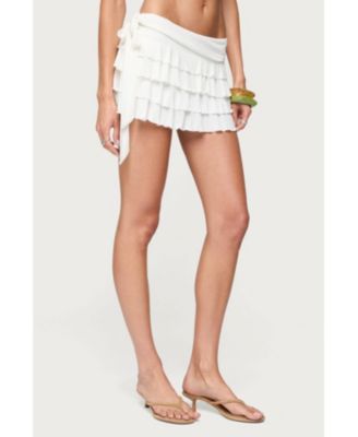 Women's Sheba Asymmetric Ruffled Mini Skort