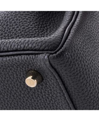 Pre-Owned Hermes Kelly 28 Handbag Black Togo with Gold Hardware