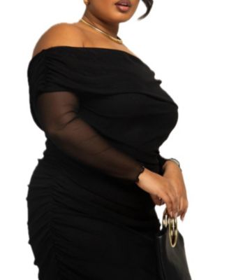 Women's Bardot Ruched Midaxi Dress