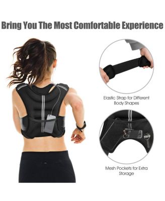 Training Weight Vest Workout Equipment with Adjustable Buckles and Mesh Bag