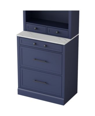 Modern Kitchen Pantry Cabinet Set of 2