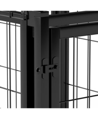47" Dog Crate Kennel Playpen - Small/Medium Dogs Black