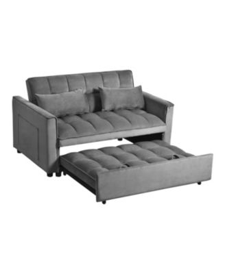 Convertible Sleeper Sofa Bed - Dark Grey