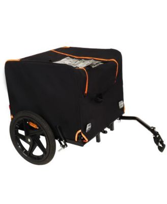 Pet Bike Trailer,Suitable for Small & Medium Pets, Easy Folding Cart Frame, Quick Release Wheel, Blue