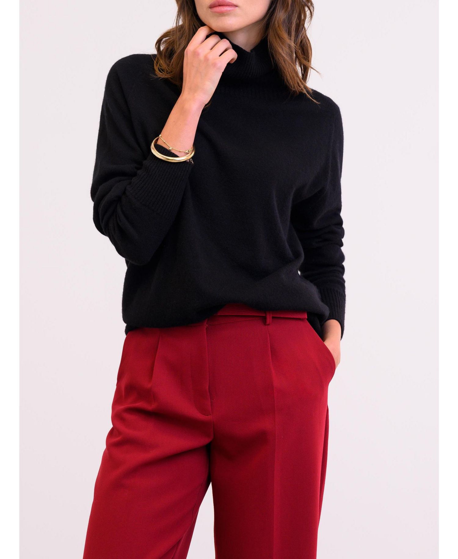 Women's Geelong Wool Slouch Turtleneck Sweater