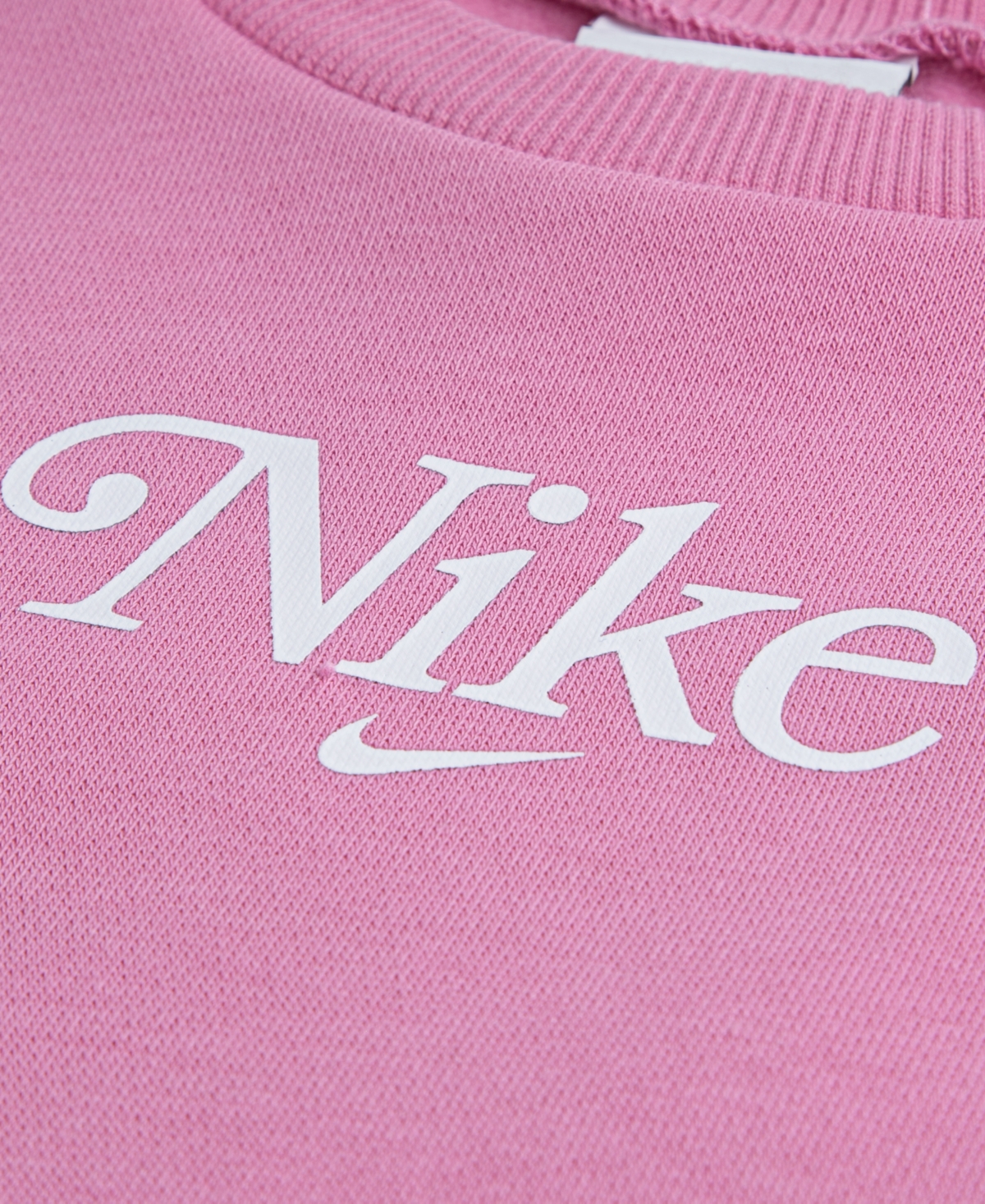 Nike Toddler And Little Girls 2-piece Solid Crewneck And Leggings Set In Pink