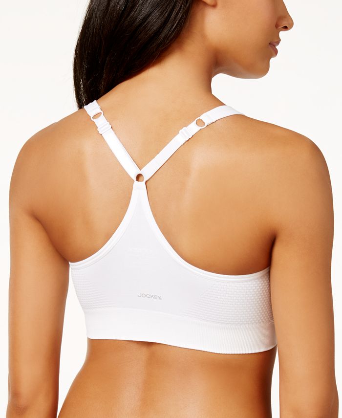 Jockey Grey and Black Mid Impact Molded Cup Seamless Sports Bra- Size – The  Saved Collection
