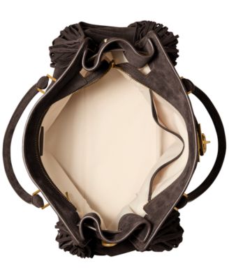 Michael Kors Hamilton Moderne Large Suede Satchel