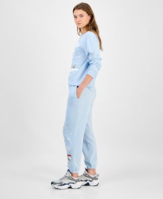 Juniors' Snoopy Holiday Graphic Jogger Sweatpants