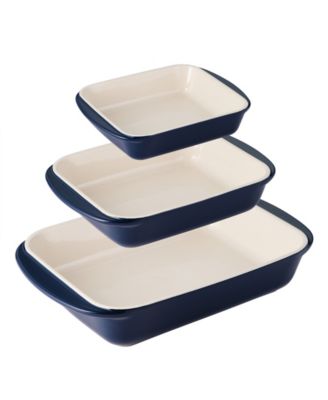 Mae Porcelain Enameled 3-Pc. Bakeware Set