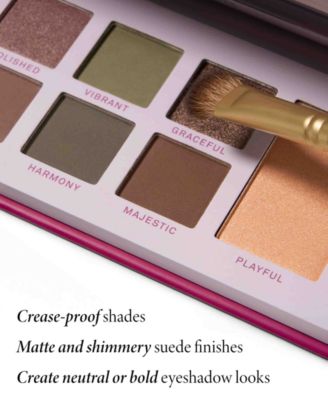 Laura's Essentials Eclectic & Elegant 12 Multi-Finish Eyeshadows, 1 Highlighter, 1 Blush