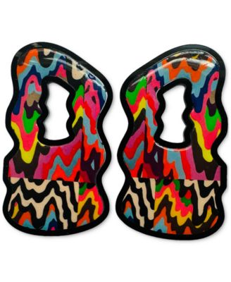 Swanky Designs Bold Shapes Drop Earrings - Multi