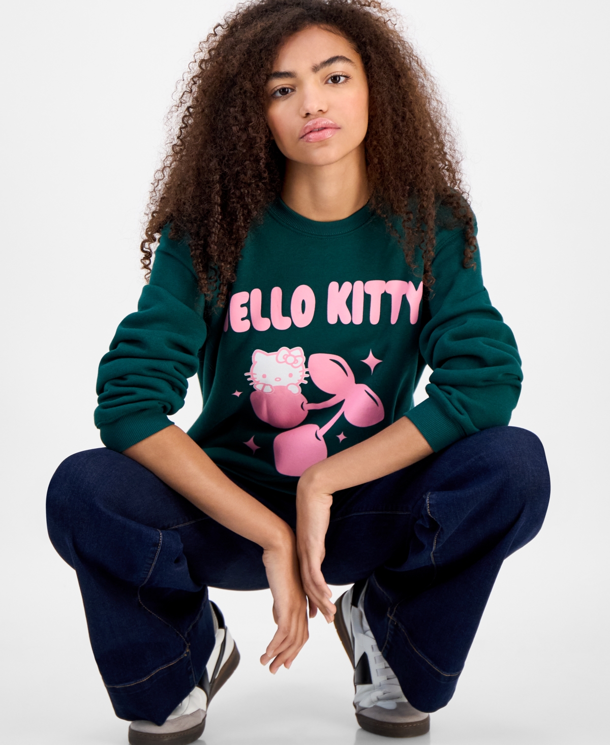 Grayson Threads, The Label Juniors' Hello Kitty Cherry Graphic Sweatshirt