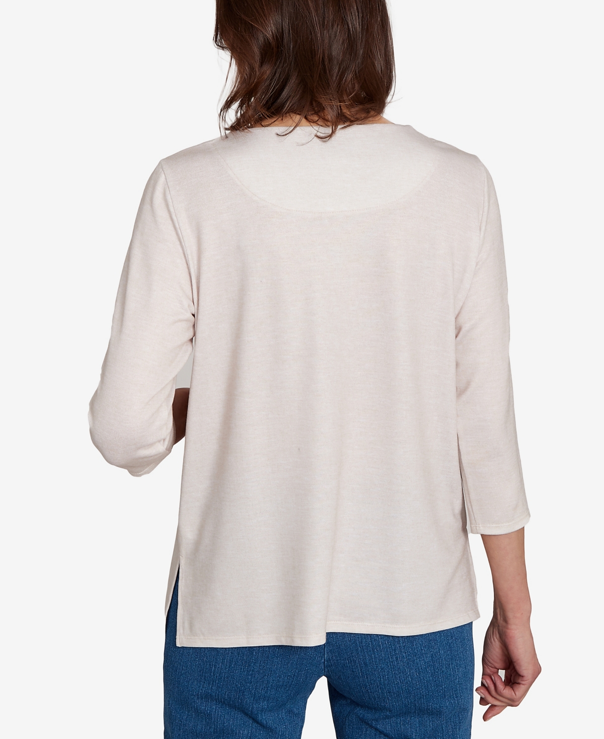 Alfred Dunner Petite Floral Harvest Top