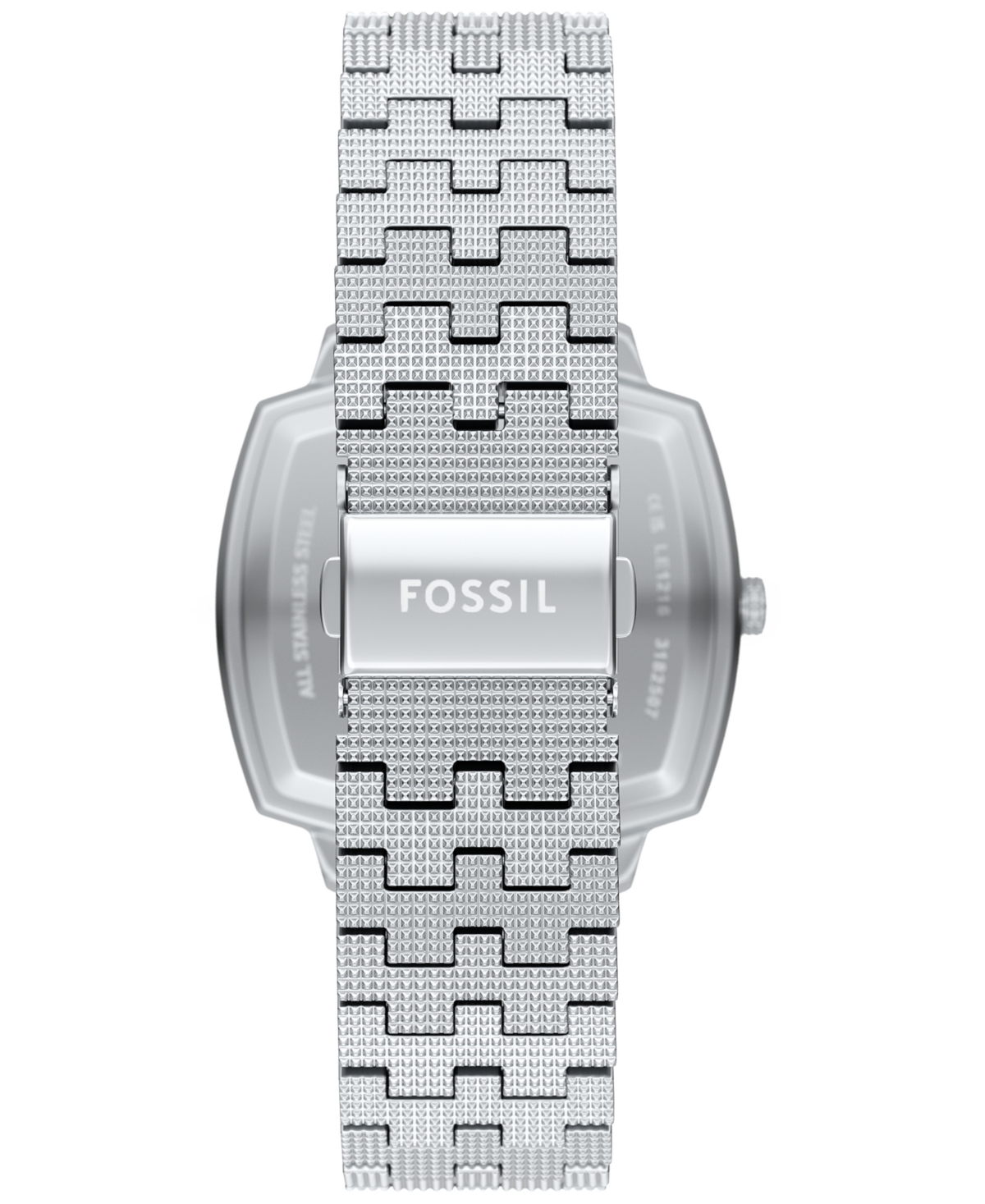 Fossil Unisex Nick Jonas x Machine Luxe Aventurine Silver-Tone Stainless Steel Watch, 37mm