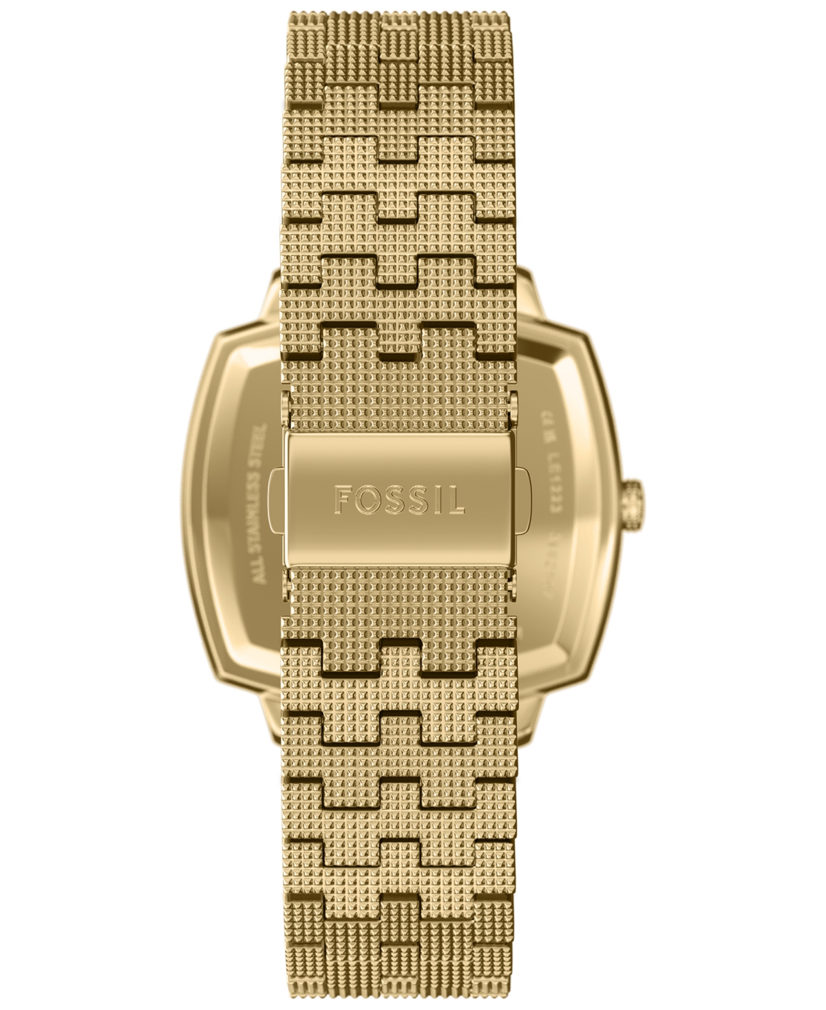 Fossil Unisex Nick Jonas X Machine Luxe Malachite Gold-tone Stainless Steel Watch, 37mm In Gold