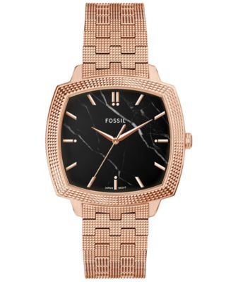 Fossil Unisex Nick Jonas x Machine Luxe Marble Rose Gold-Tone