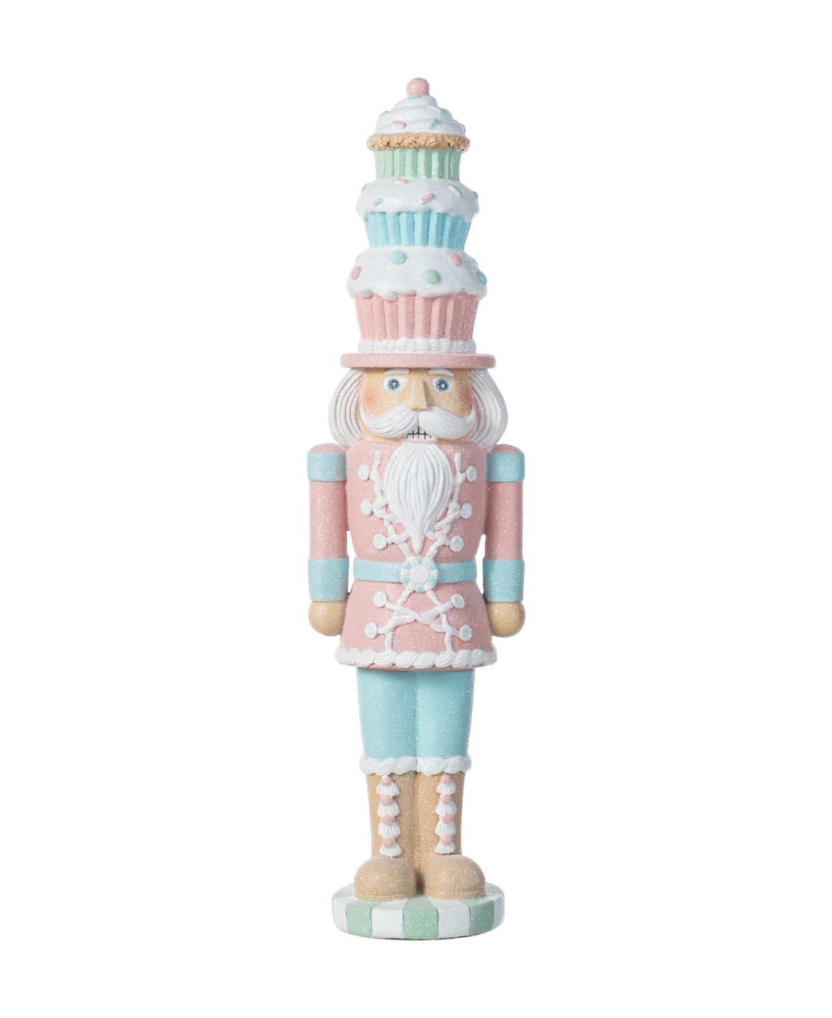18.25" Resin Christmas Cupcake Nutcracker Table Decor - Multi