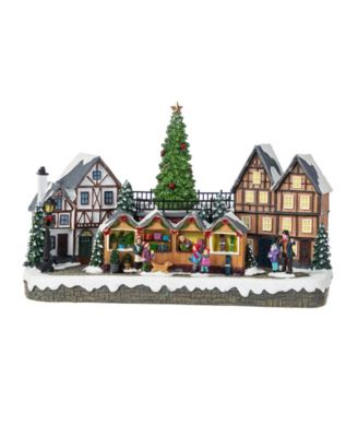 15.25" Christmas Oversized Resin Lighted Village