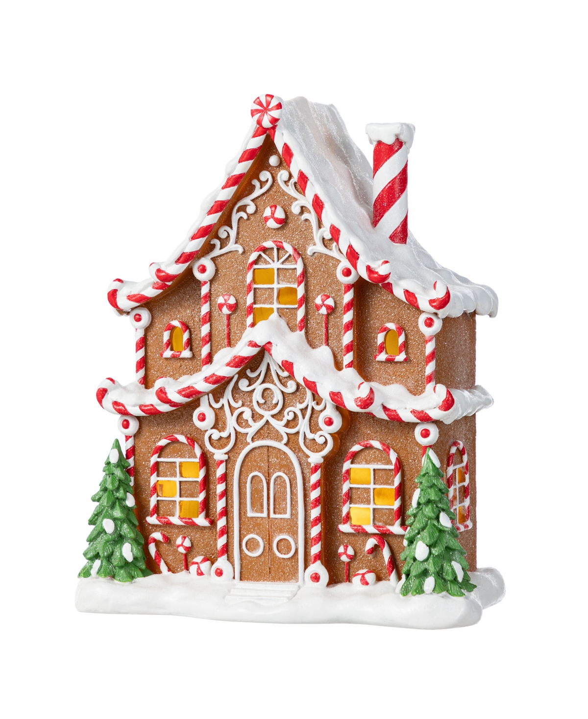 11.75" Lighted Resin Christmas Village Table Decor - Multi