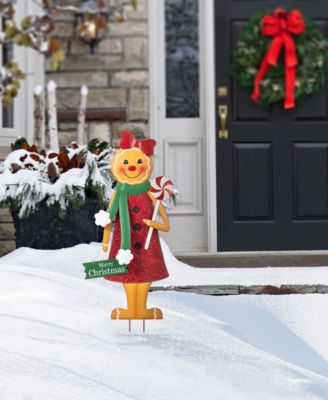 36" Metal Christmas Gingerbread Man Yard Stake