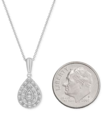 Bonus Offer: Diamond Teardrop Cluster 18" Pendant Necklace with qualifying $25 purchase! (Orig. $250 Value) Available in Bag with qualifying purchase.