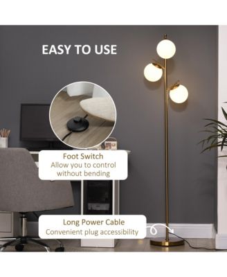 Modern Floor Lamp with Globe Shades, Sding Lamp,