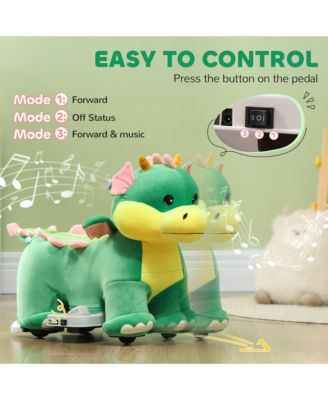 6V Kids Ride on Horse, Battery Powe Ride on Toy w/ Music Forward