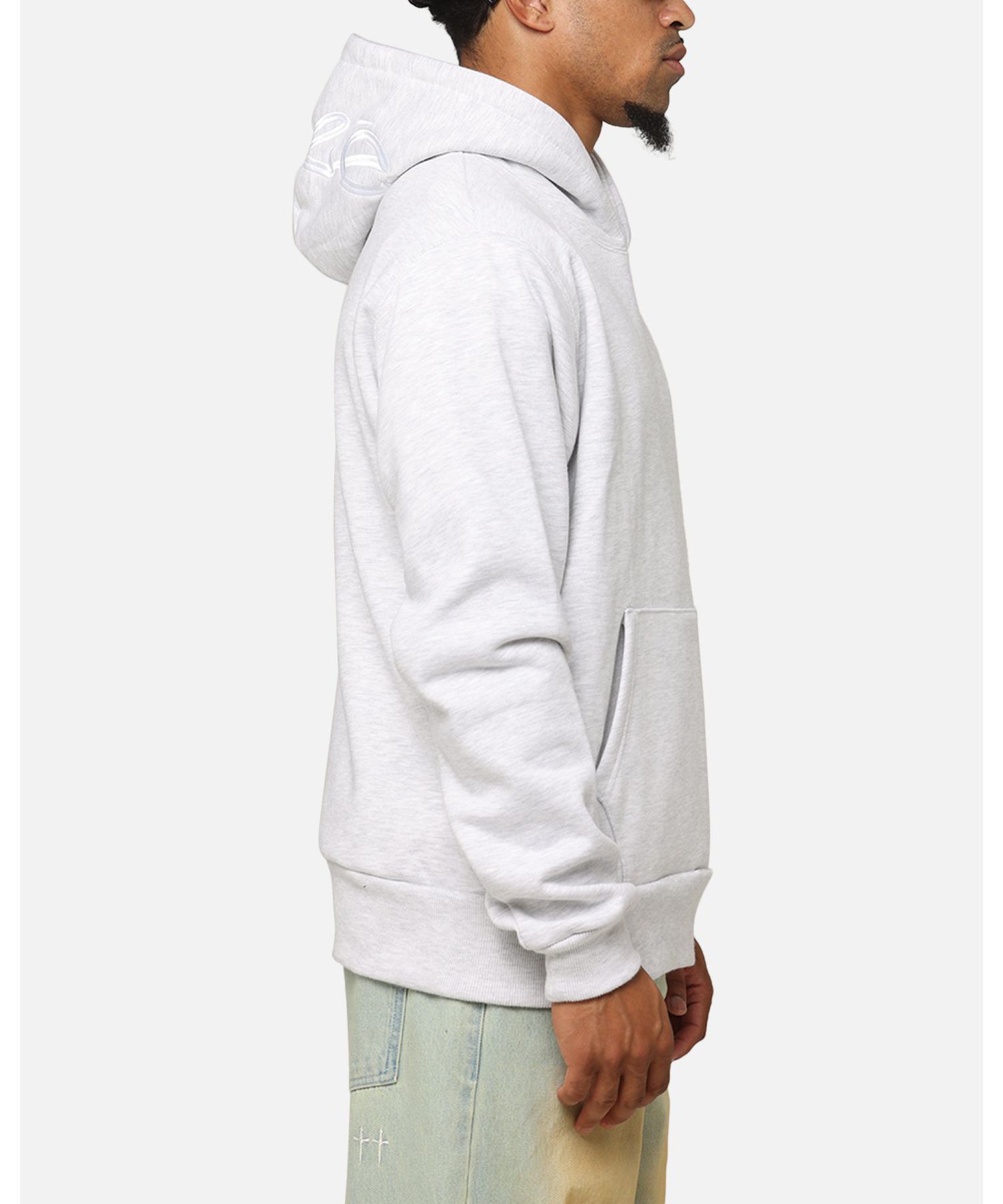 Men's Graffiti Hoodie Sweatshirt - Grey Marle S