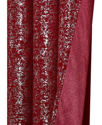 2 Piece Metallic Sparkle Thermal Grommet Blackout Curtain Panels