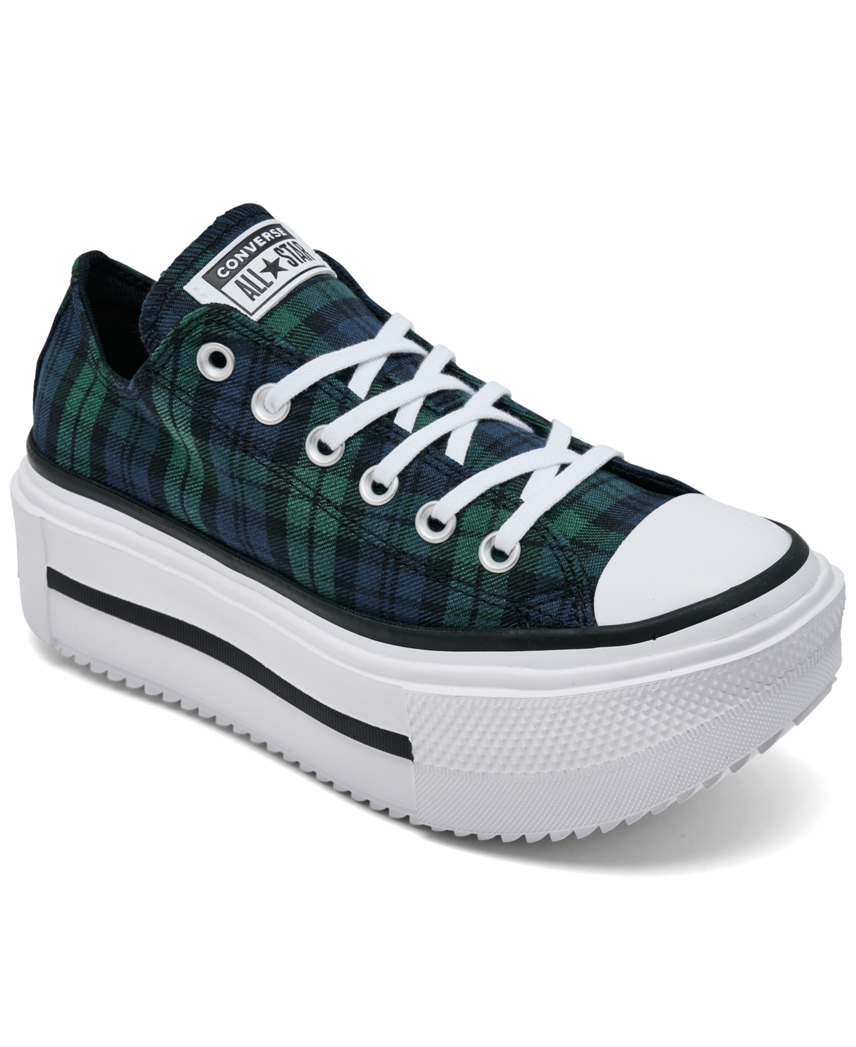 Women's Chuck Taylor All Star Lift Double Stack Low Top Platform Casual Sneakers from Finish Line - Navy, Black, Branch Out