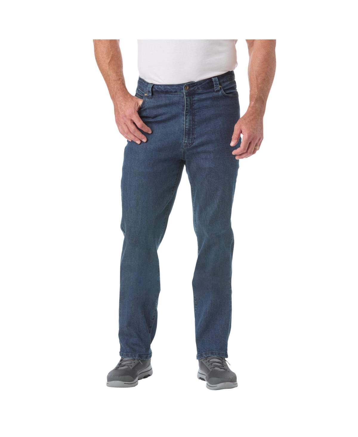 Big & Tall Super Stretch Jeans - Medium stonewash