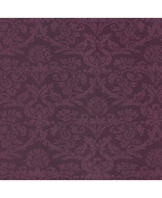 Jacquard Damask Curtains With An Attached Austrian Valance & Tiebacks - 63 in. Long - Burgundy