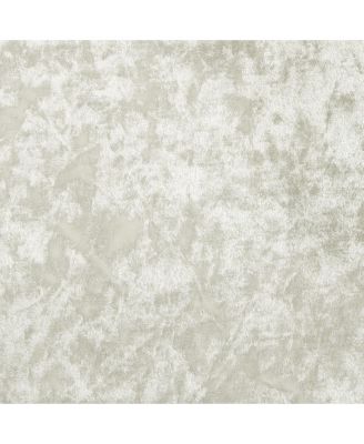 Park Avenue 2 Piece Criss-Cross Tab Top Velvet Window Curtain Panels - 84 in. Long - Creamy White