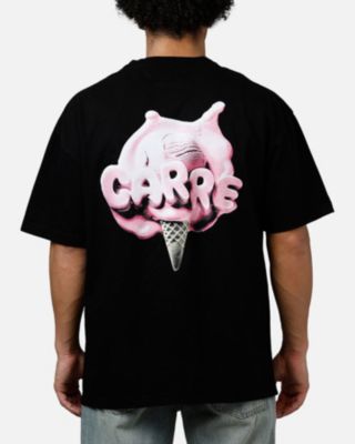 Men's Melted T-Shirt, Black - Medium