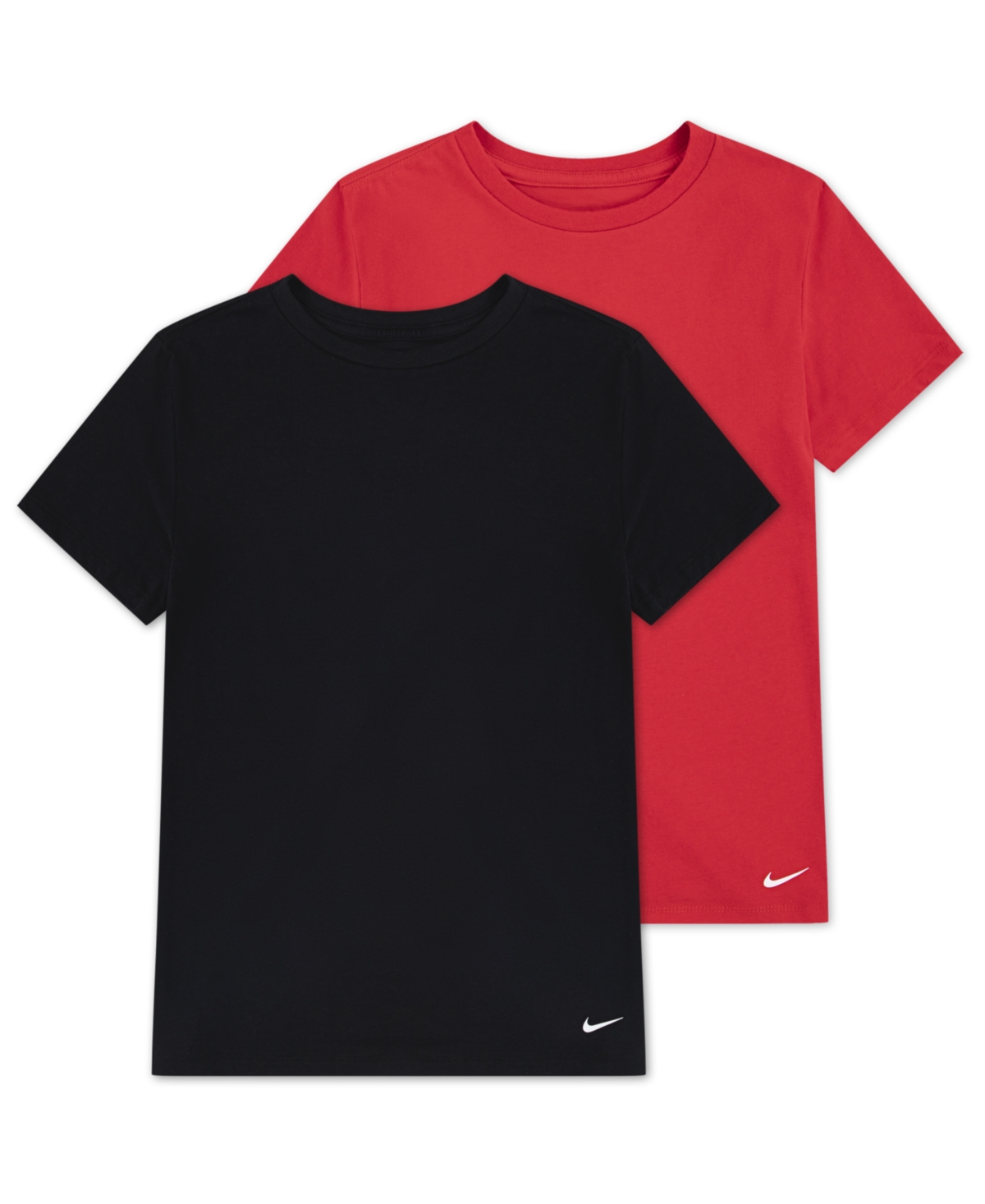 Nike Boys 2pk Crew Undershirt In Red
