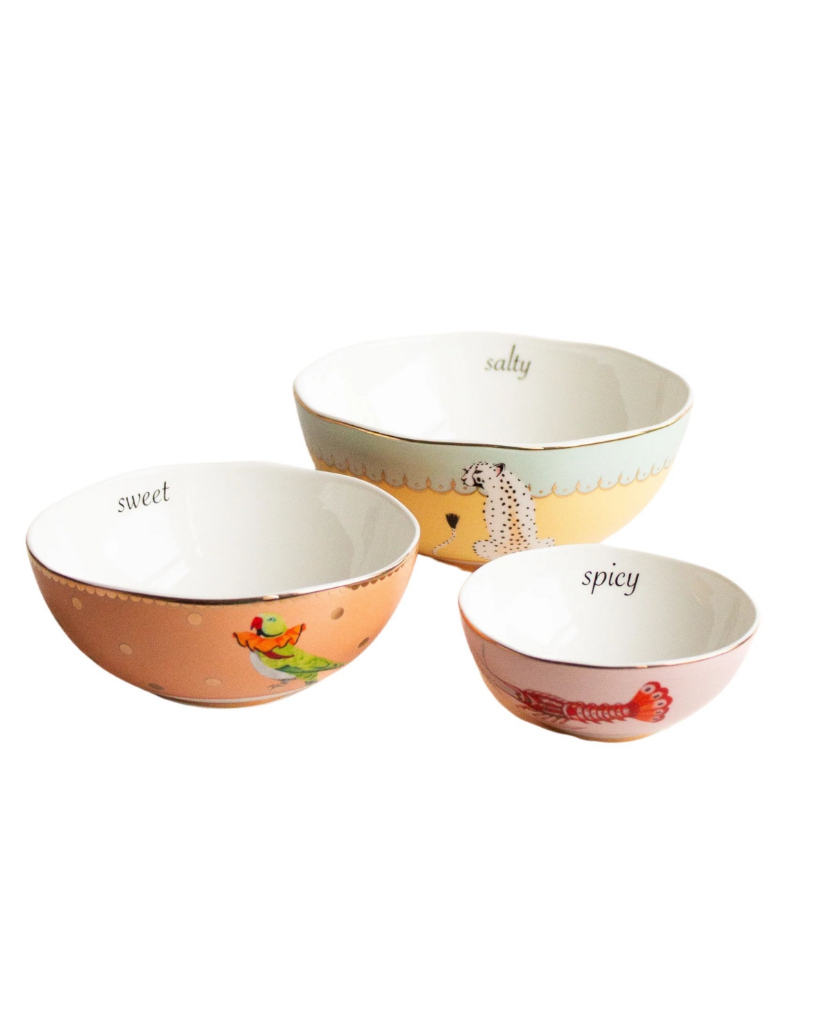 Yvonne Ellen Nesting Bowls, Set Of 3 In Multi