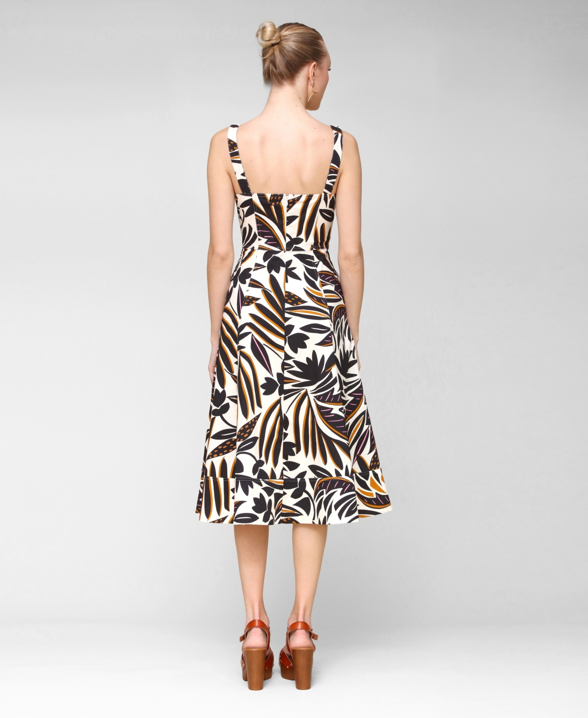 Avec Les Filles Women's Fit & Flare Floral-print Dress