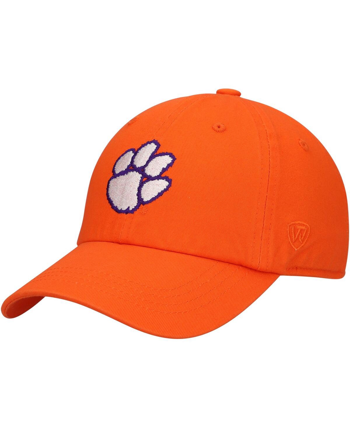 Top Of The World Men's Orange Clemson Tigers Champ Washed Adjustable Hat In Orange