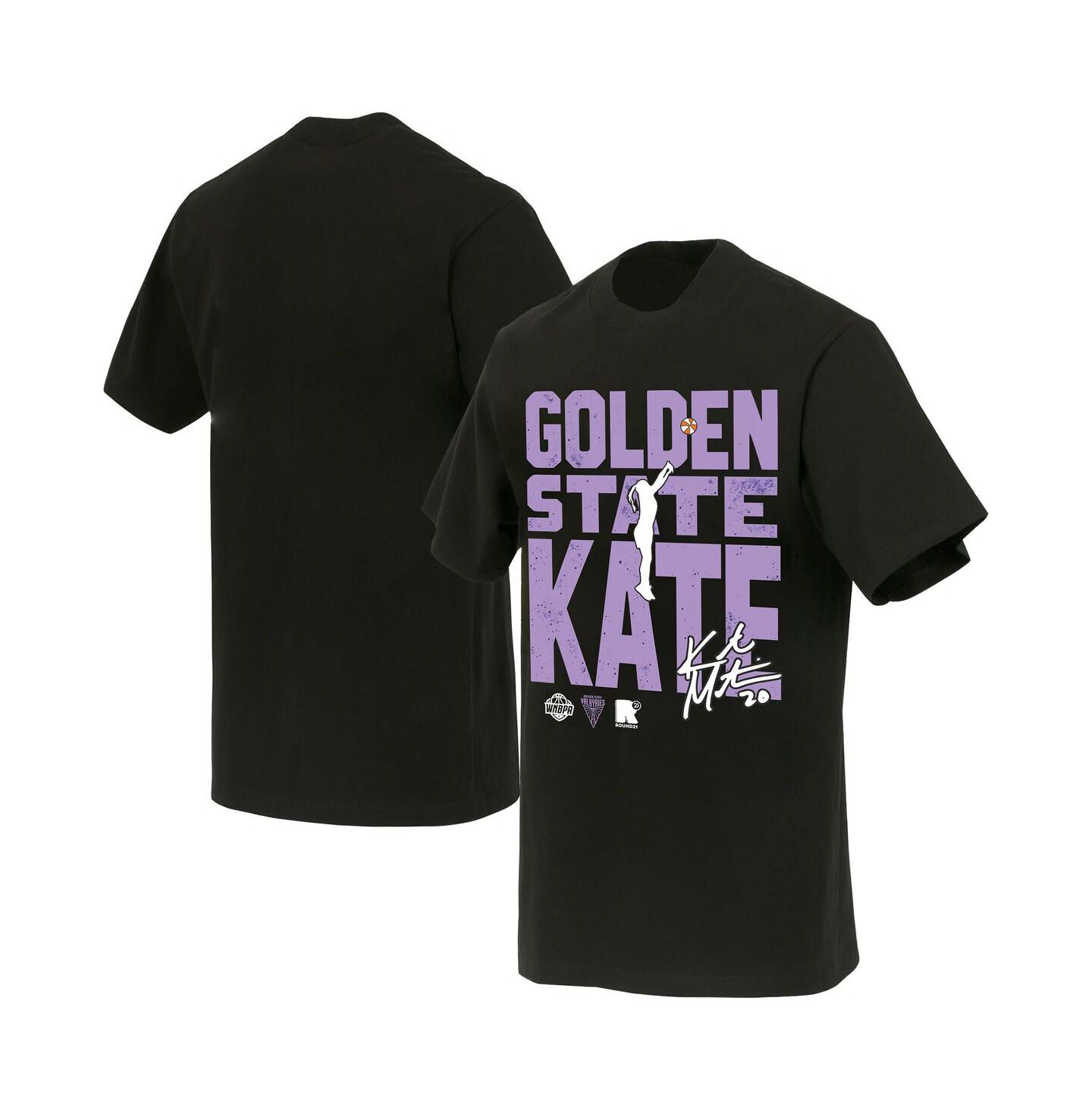 Футболка Round21 Kate Martin Black Golden State Valkyries Jump Shot Player Signature — фото 1