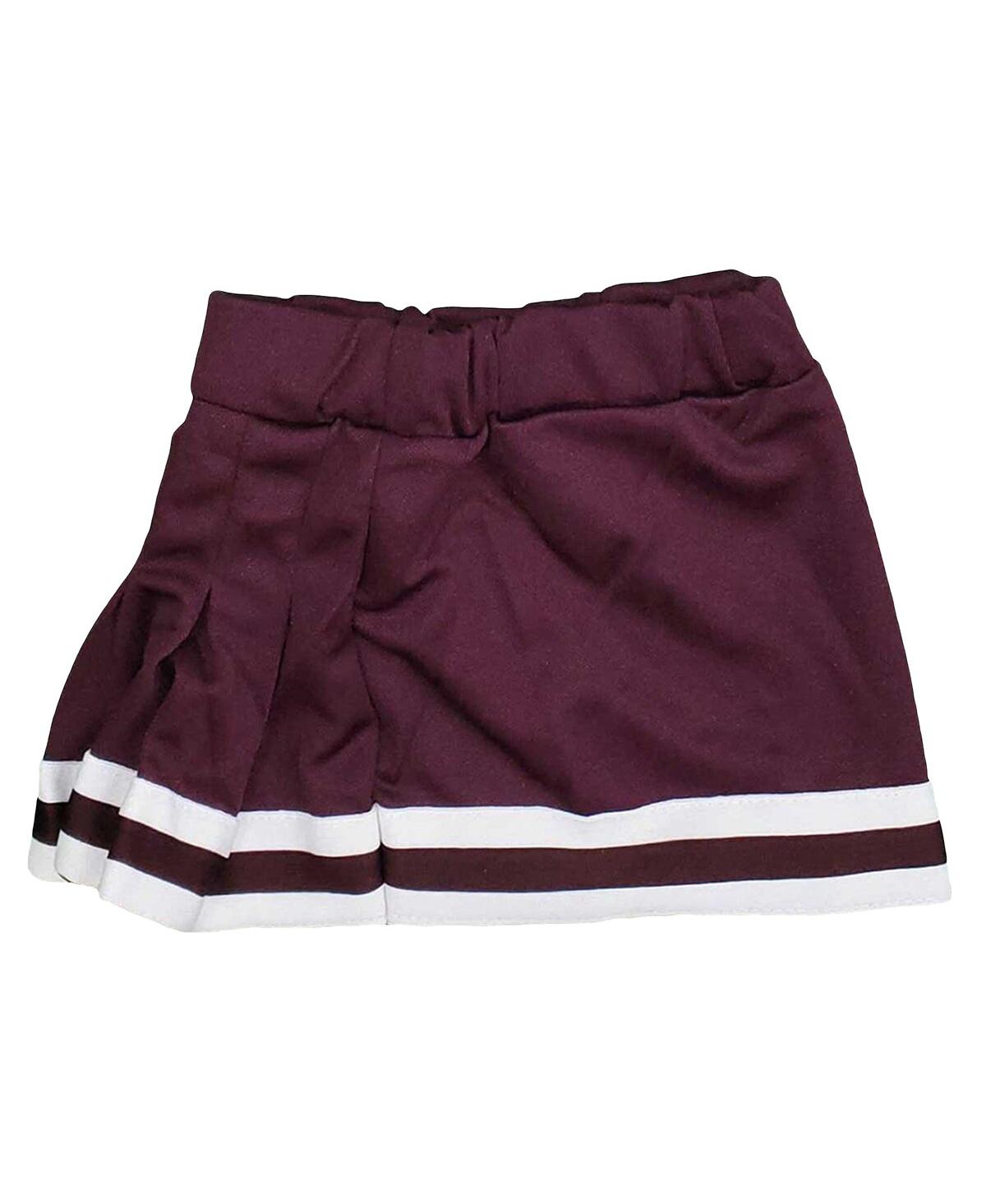 Little King Big Girls 2-piece Maroon Mississippi State Bulldogs Cheer Set In Brown