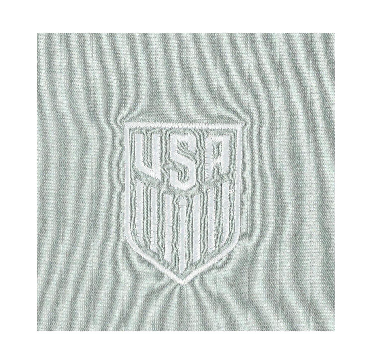 Men's and Women's Green USMNT Luxe Signature Tri-Blend Pullover Hood