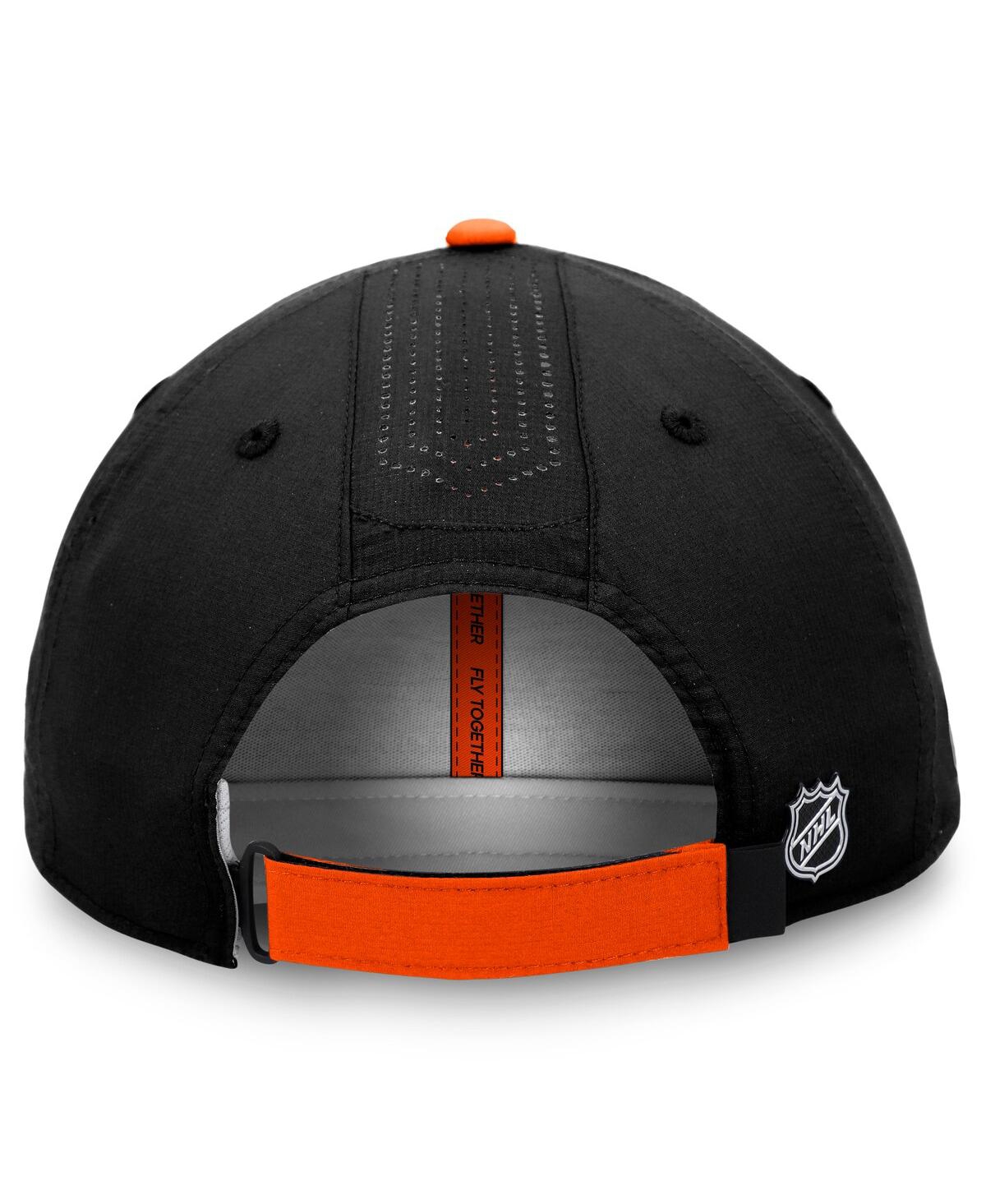 Fanatics Men's Black Anaheim Ducks Authentic Pro Rink Pinnacle Adjustable Hat In Black