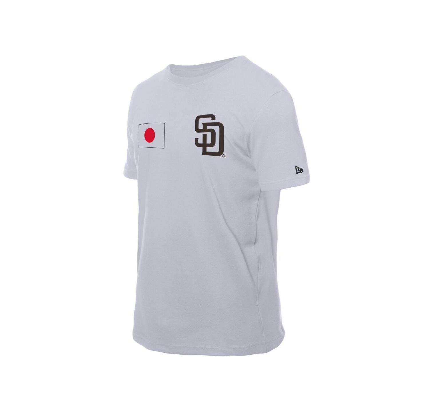 Men's White San Diego Padres Japanese Flag T-Shirt