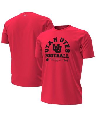 Under Armour - Men's Red Utah Utes 2025 Sideline Football Performance T-Shirt