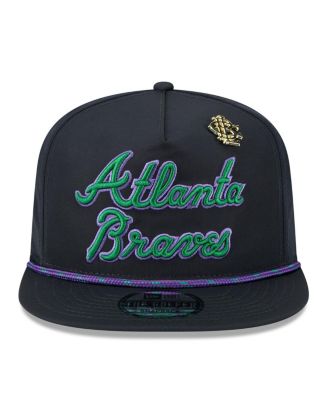 Men's Navy Atlanta Braves 2025 Big League Chew Golfer Snapback Hat