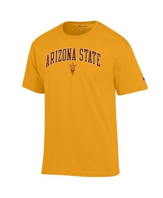 Men's Gold Arizona State Sun Devils Arch Over Logo T-Shirt